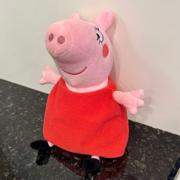Peppa Pig Plush Toy - Pink and Red. Size 10” - Picture 1 of 10